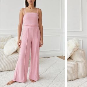urban outfitters out from under pink tube top jumpsuit size L